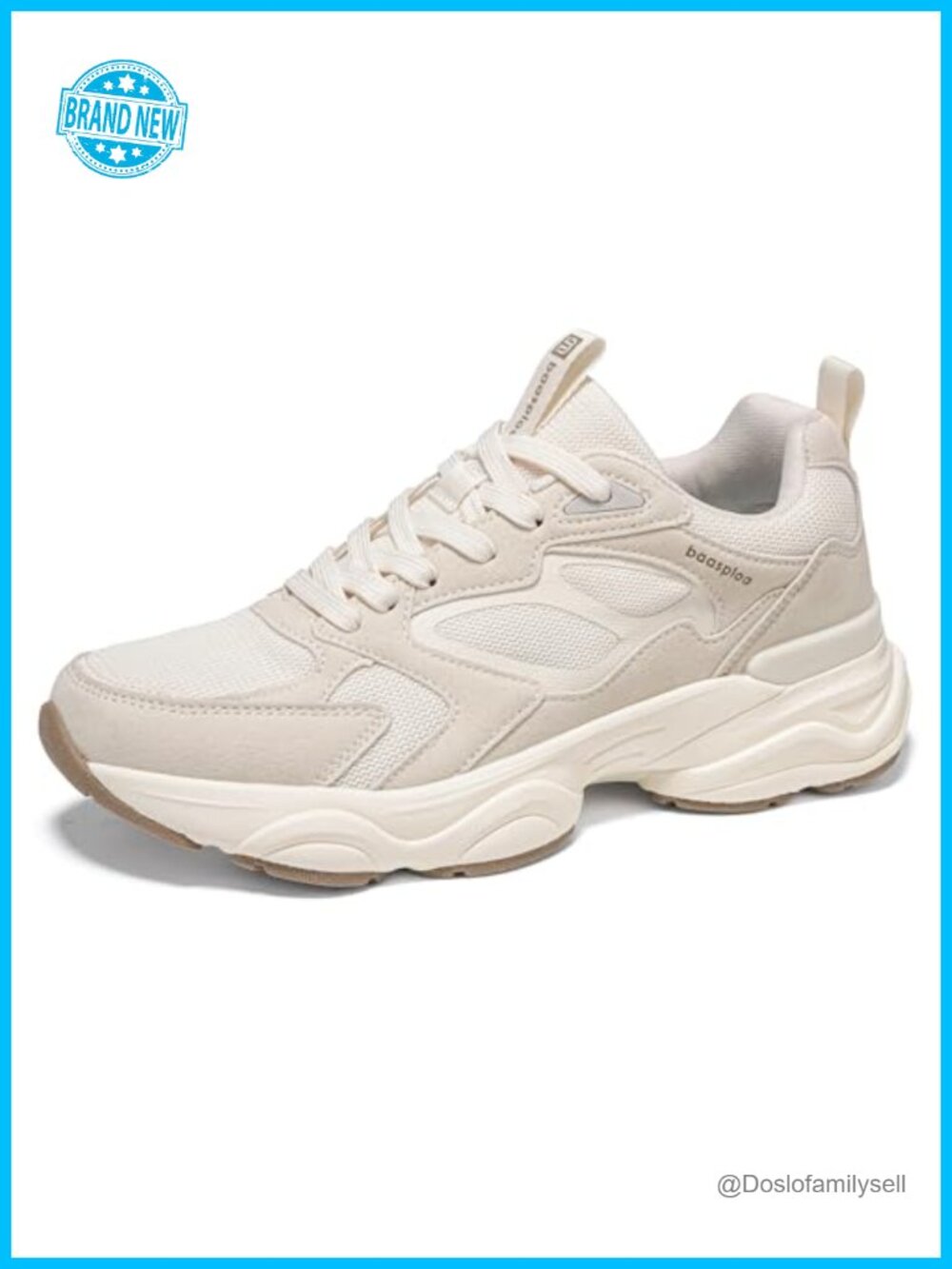 Chunky Platform Sneakers Leather Mesh Comfort Gym Walking Dad Shoes